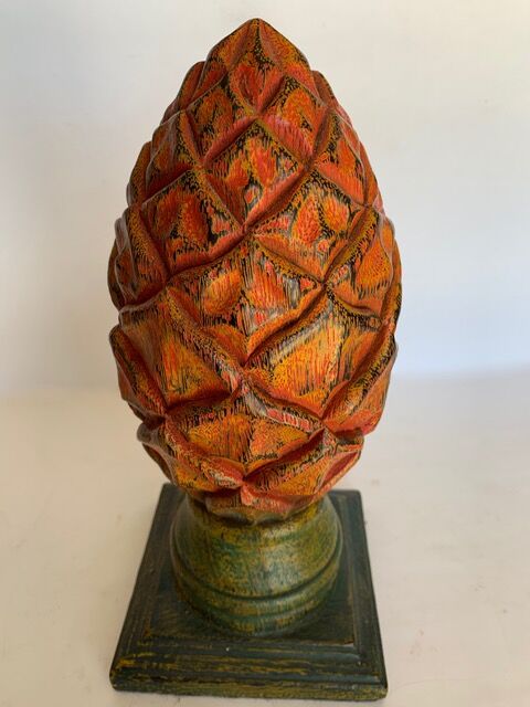 Wooden roman pine cones