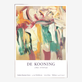 Affiche d'exposition Willem de Kooning