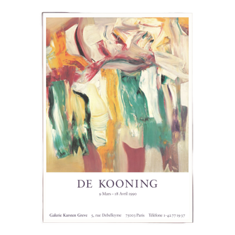Willem de Kooning exhibition poster