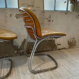 4 chairs Rinaldi "Sabrina" yellow leather