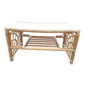 Table basse rotin