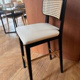 Tabouret Cannage Red Edition noir