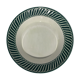 Hollow dish Digoin dark green jacquot model