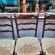 Lot de 4 chaise paillage