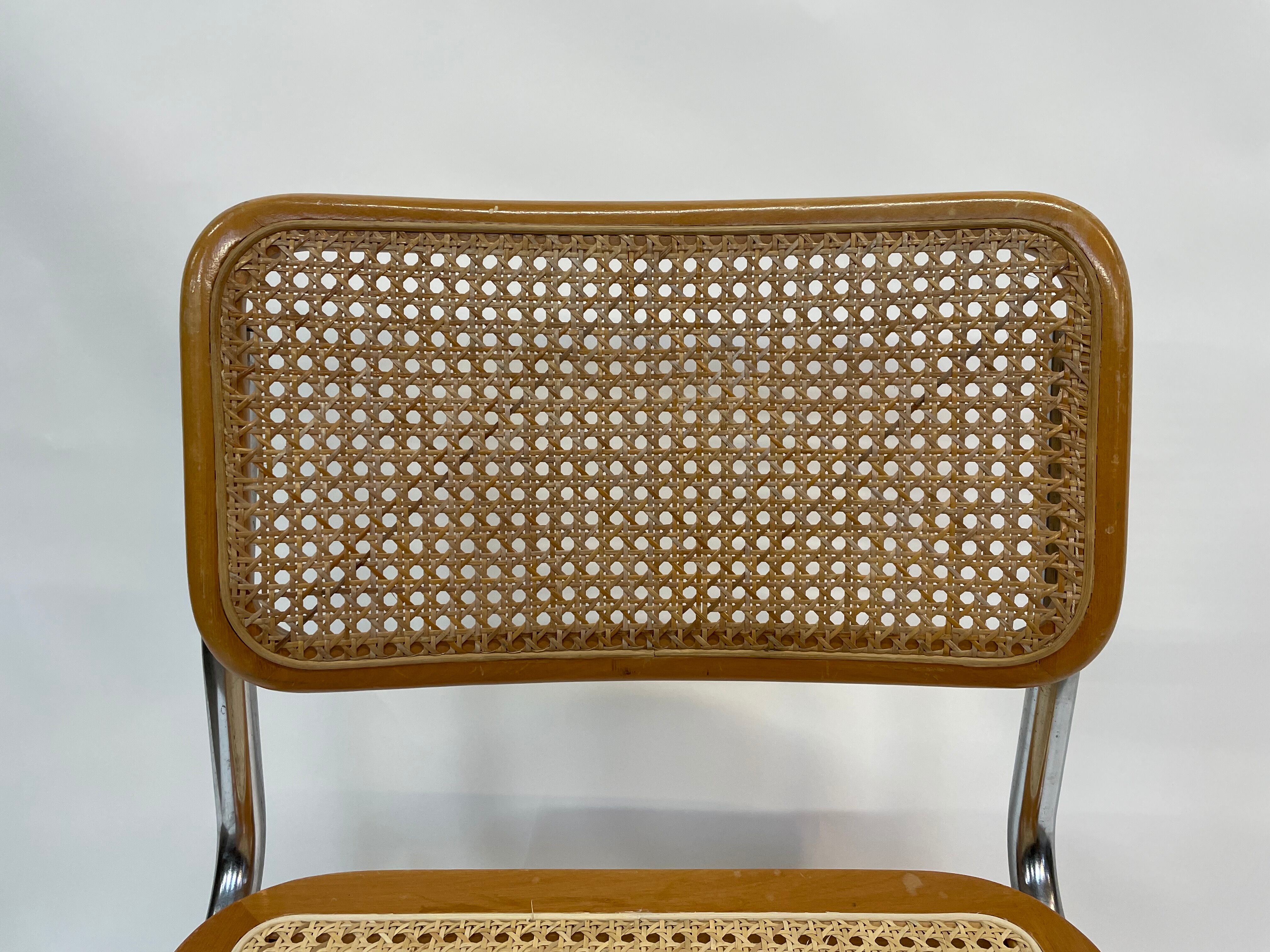 Cesca design chair b32 model in chrome