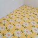 Set yellow tablecloth marguerite pattern and 8 vintage napkins