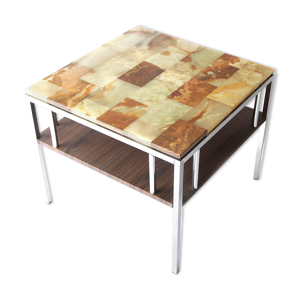 Table basse marbre et onyx