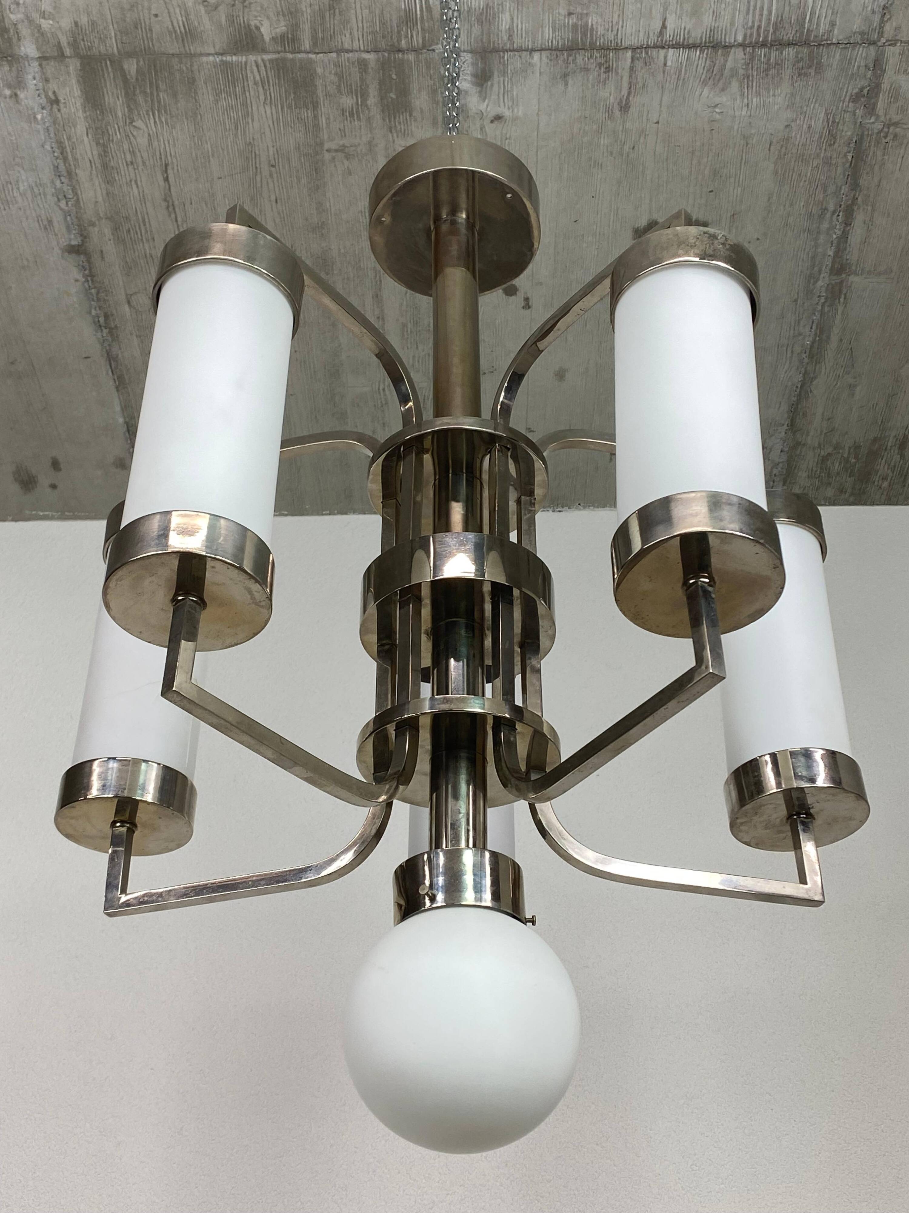 Large functionalist chandelier