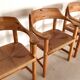 Rainer Daumiller Dining Chairs in Pine and Paper Cord, 1970s