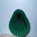 Vintage numbered green slip shell shell cup