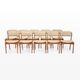 Model 49 dining chairs by Erik Buch for Odense Maskinnedkeri, Denmark, 1960s, set of 10