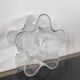 Grand vide-poche organique en verre transparent