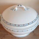 Old tureen Longwy service Spring Border
