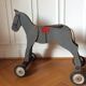 Old wooden roller horse