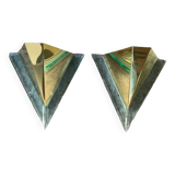 Pair of Hollywood Regency style wall lights