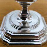 Pair of antique silver-plated candlesticks