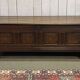 19th century Breton oak storage bench