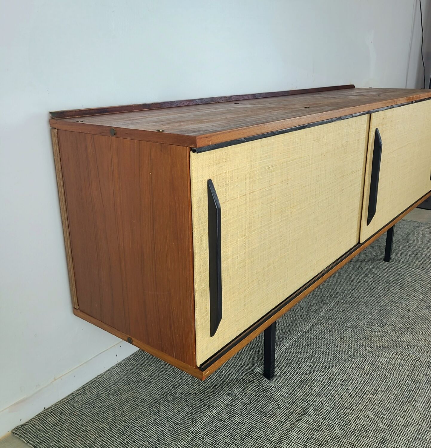 1960s Scandinavian vintage teak modernist sideboard