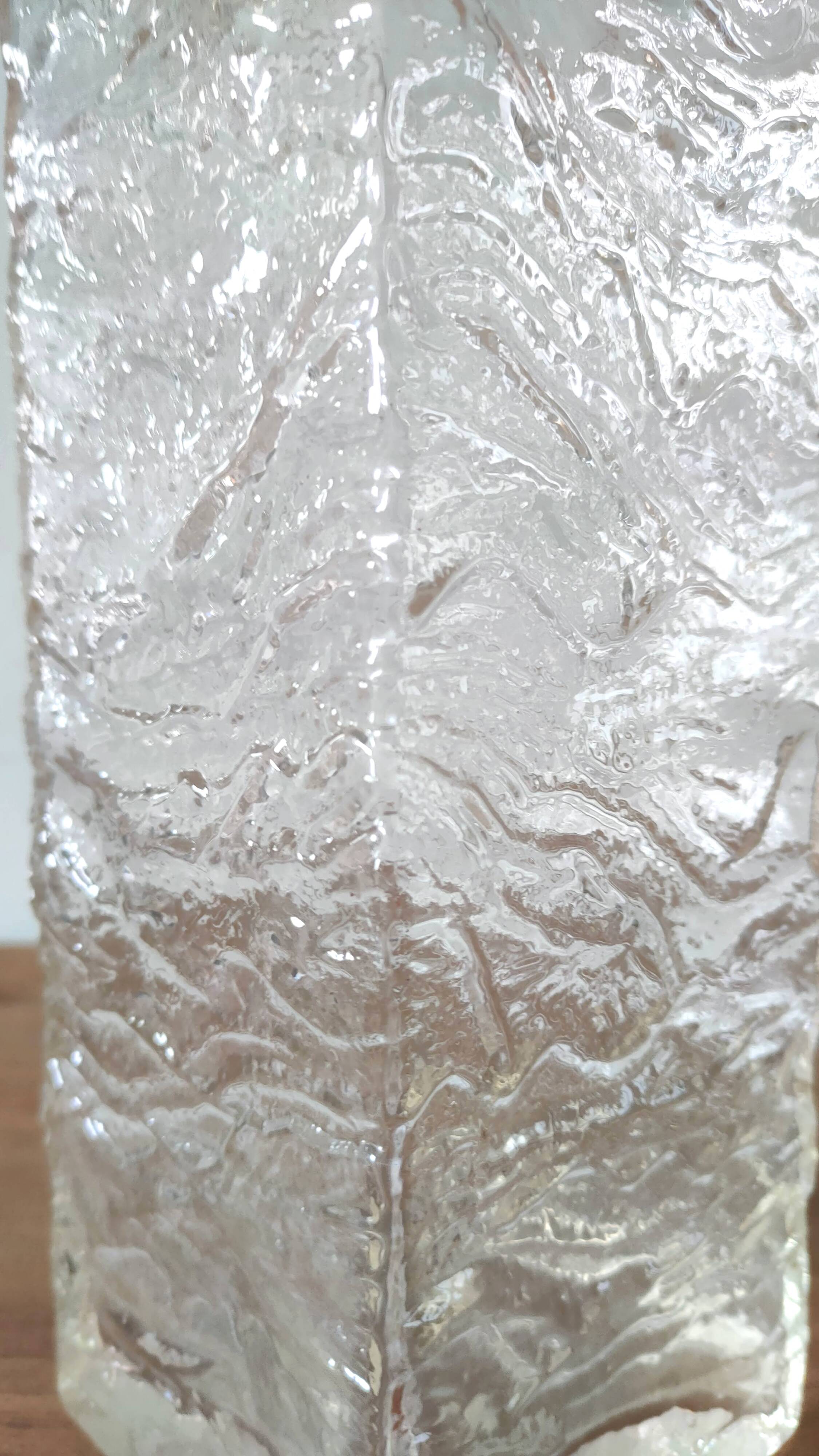 Bubble glass vase design from the 70s