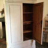Old patinated wardrobe