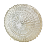 Round ceiling light in chiseled glass