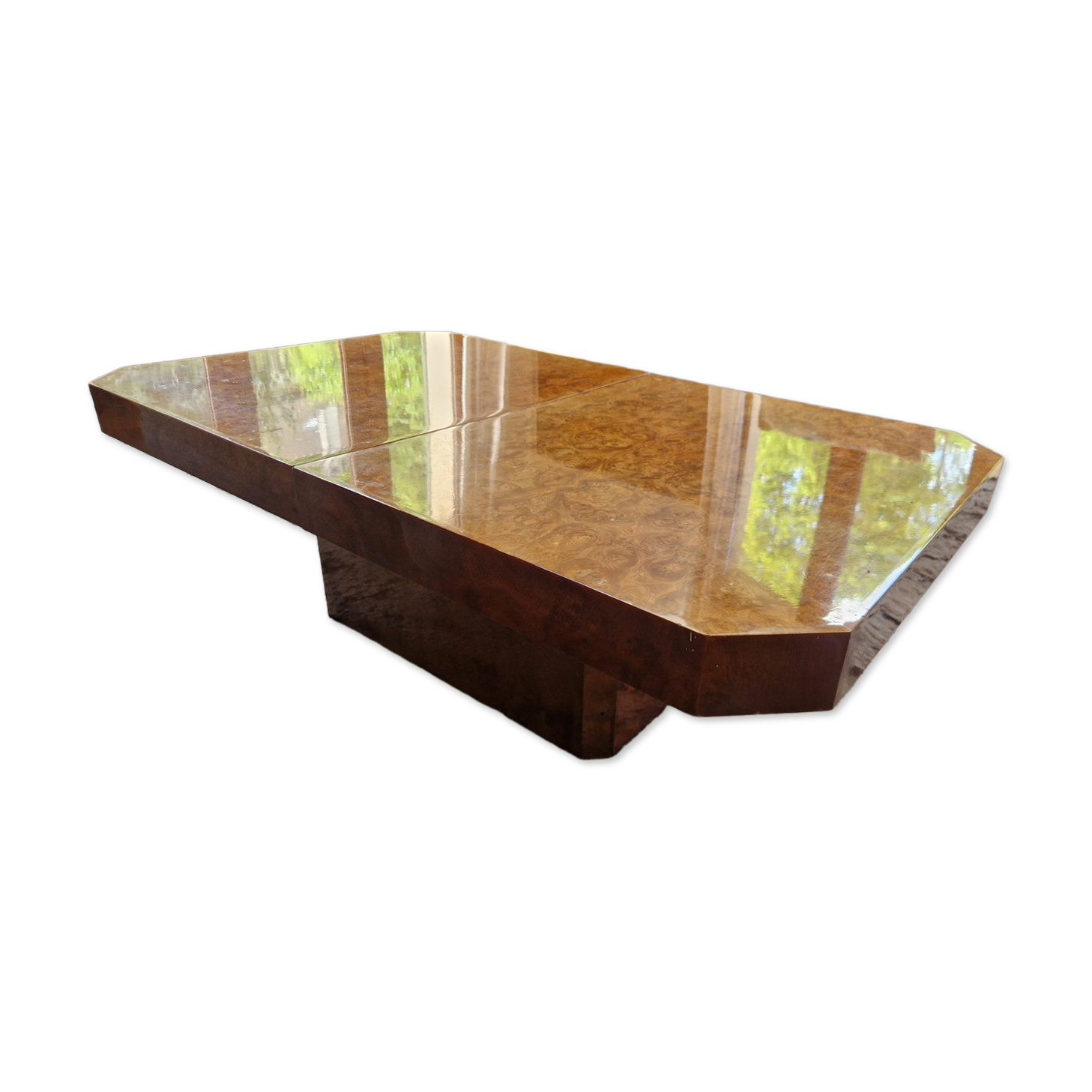 Elm burl coffee table, 1970