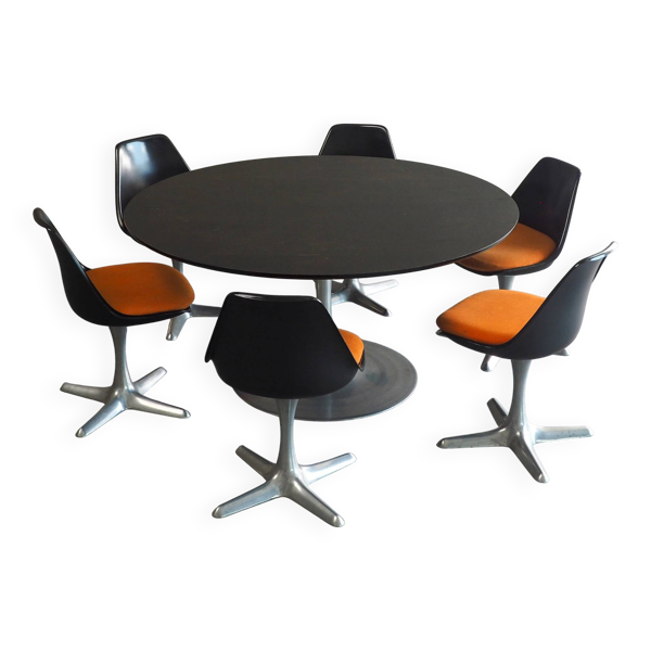Ensemble de salle à manger Space Age par Maurice Burke pour Arkana