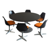 Space Age dining set by Maurice Burke for Arkana