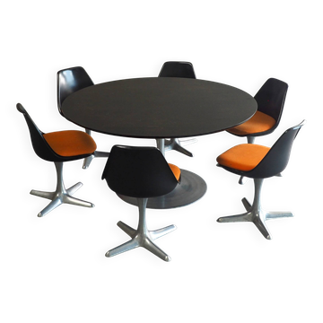 Ensemble de salle à manger Space Age par Maurice Burke pour Arkana