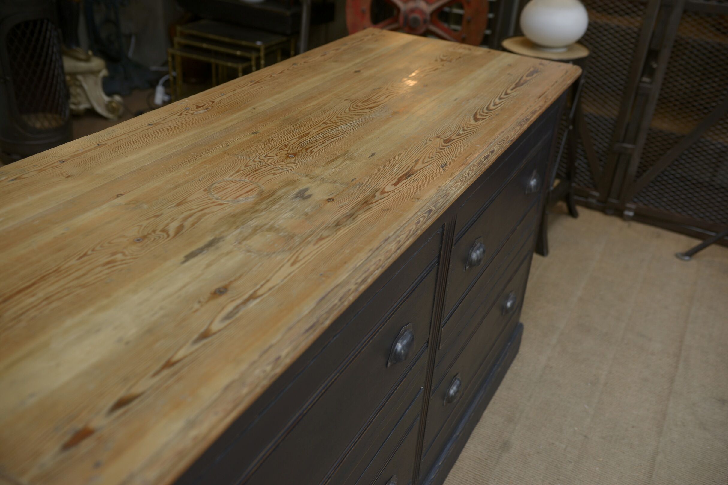 Commercial furniture has 4 large drawers fir 1930