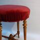 Antique stool / piano stool - upholstered, probably France - Napoleon III, circa 1880