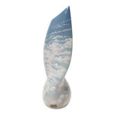 Lacquered and Airbrushed Ceramic Centerpiece /Vase Model Nr 182/2 by Vibi,