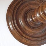 17th century light stand in solid walnut