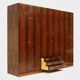 Large vintage mid century modern XL wardrobe with drawers in rosewood 1960s