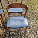 Set of 4 vintage Danish fastrup chairs