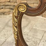 Paire de chaises en acajou style Louis XV