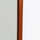 Miroir mural rectangulaire scandinave en teck Danemark 1960