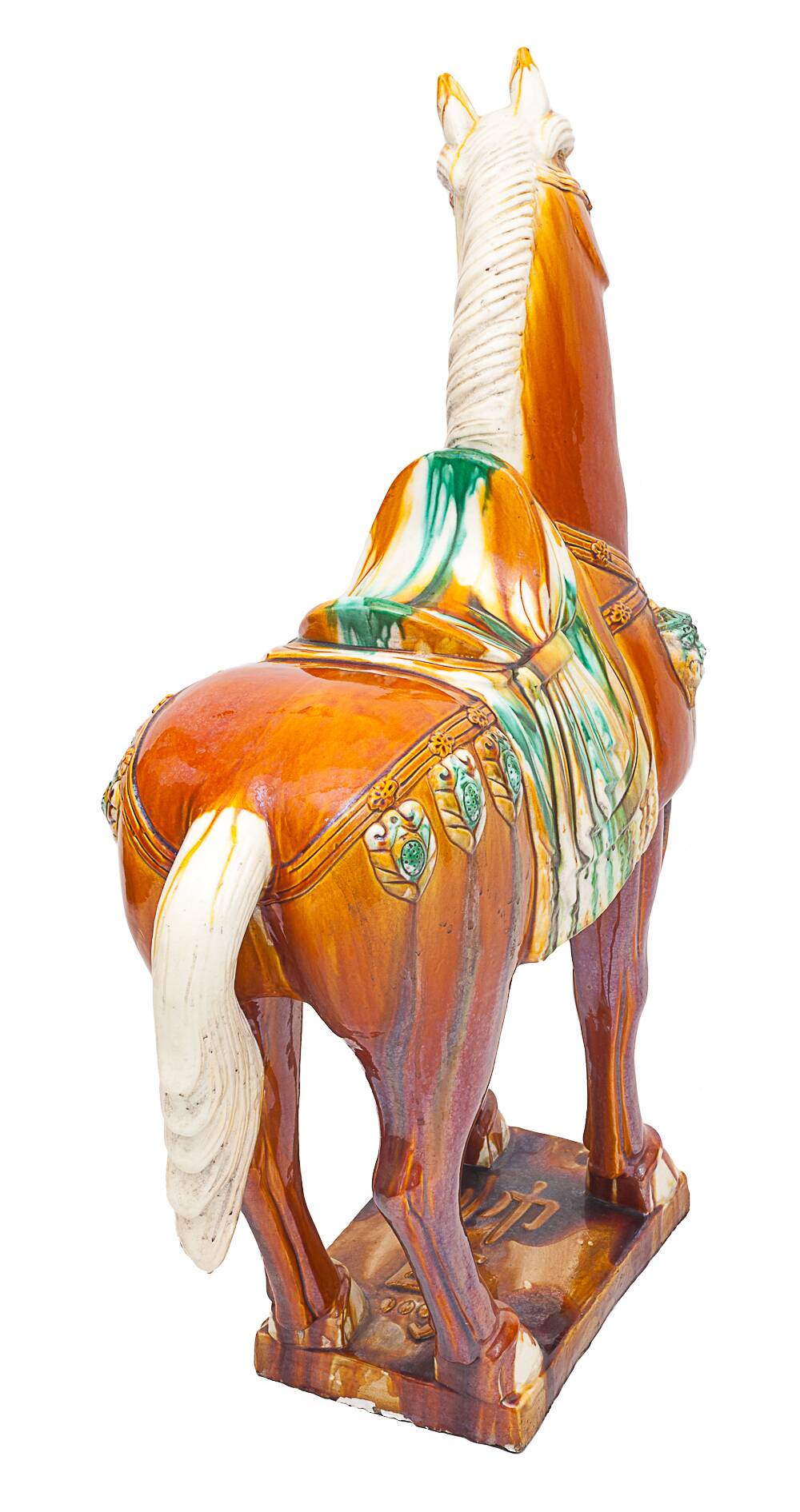 Very large Chinese ceramic horse