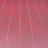 Sofa vintage red leatherette convertible