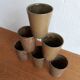 Lot de 6 verre ou tasse en grès