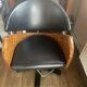 Fauteuil de coiffeur vintage Space Age — effet ronce, années 1970