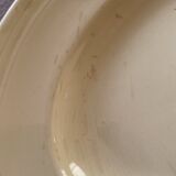 Large serving or presentation dish in beige ceramic - vintage