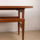 Danish teak table model "elevator" adjustable high and low, Kai Kristiansen, V.M.Mobler 1960