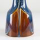 Danish Modern Blue and Brown Ceramic Table Lamp by E. Johansen for Søholm, 1960s