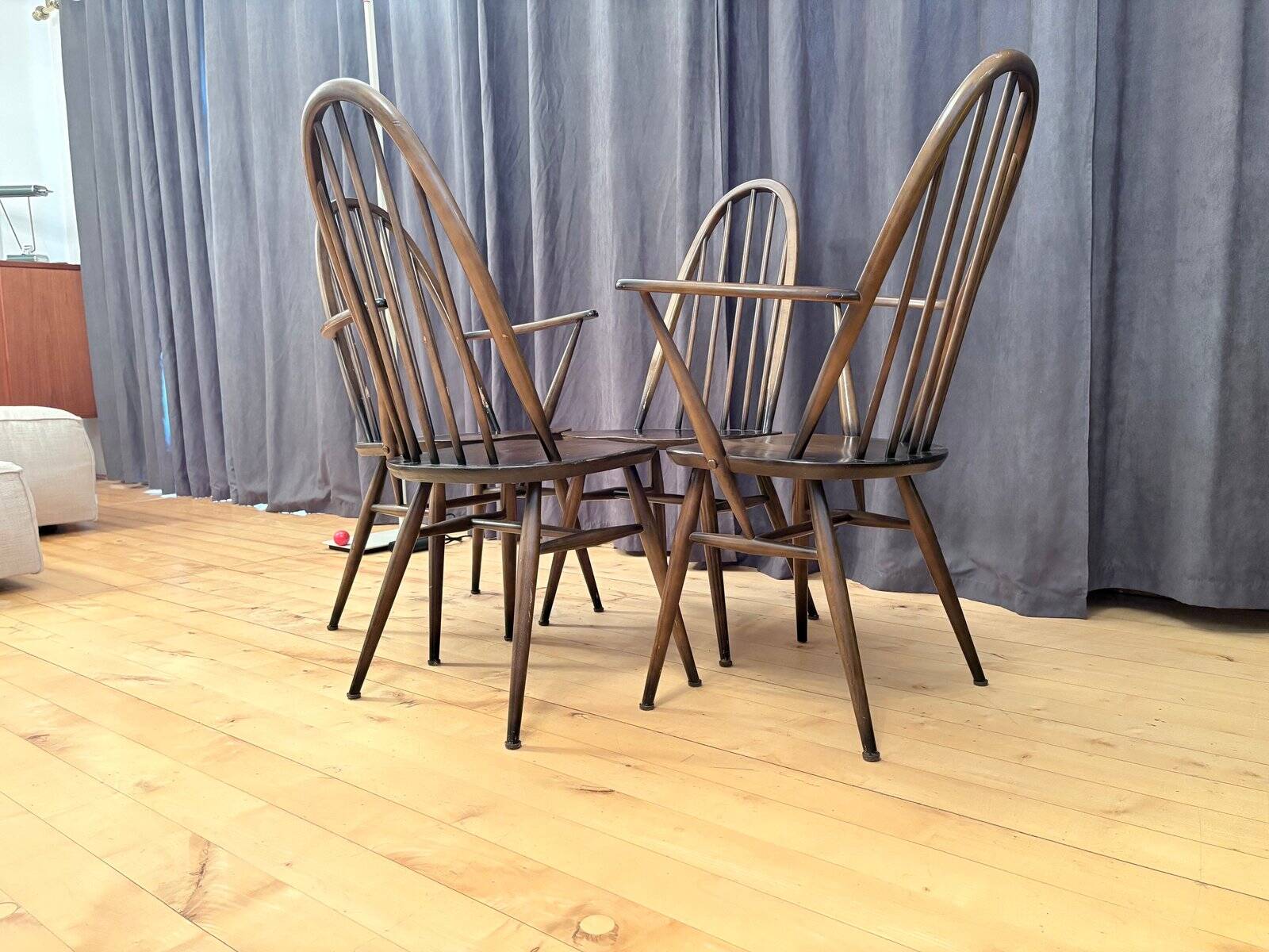 Quaker Windsor chairs by Lucian Ercolani for Ercol, United Kingdom, 1960s, set of 4