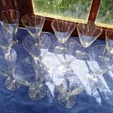 12 engraved stemware