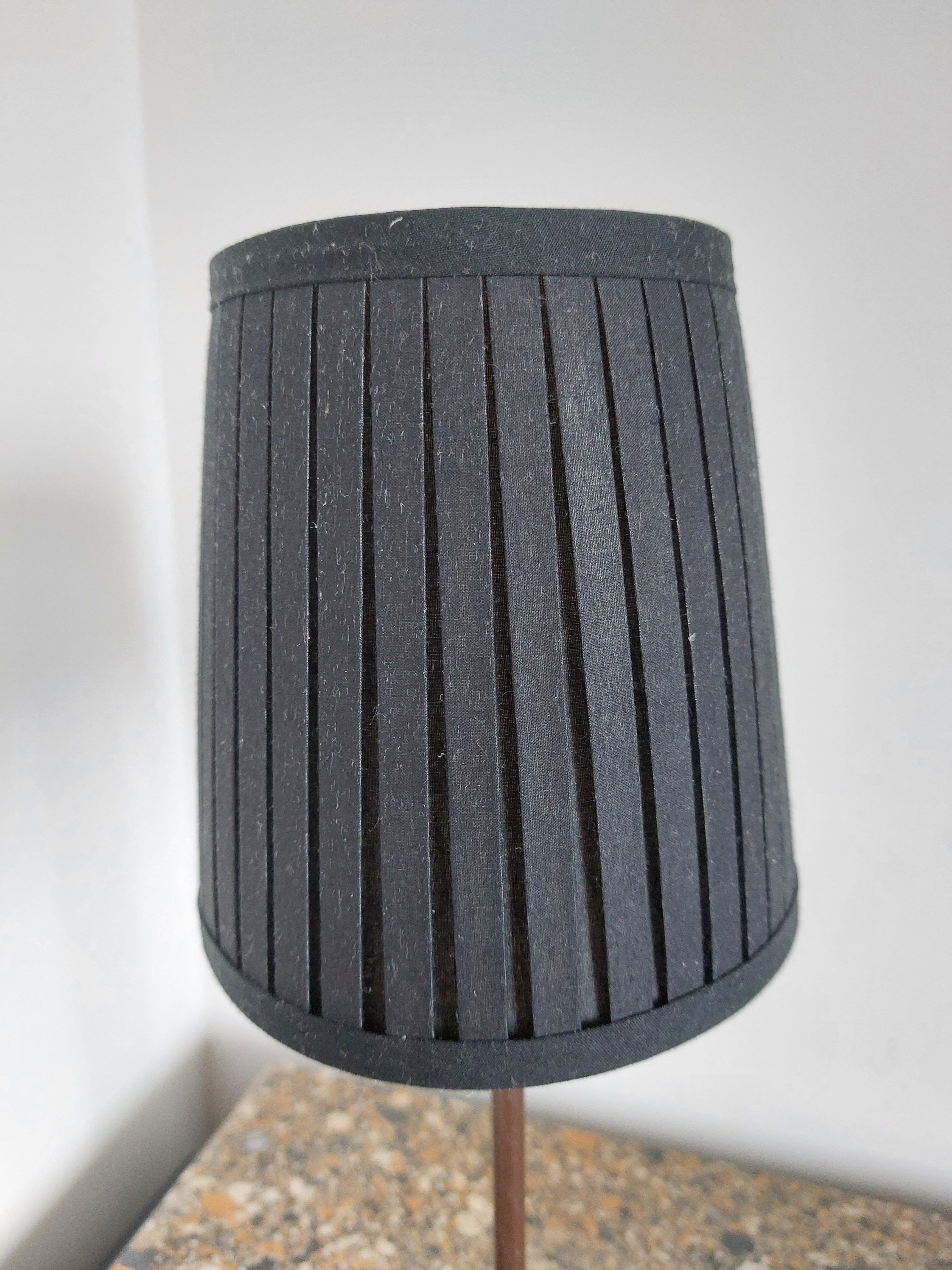 Lamp, black lampshade