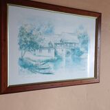 Aquarelle signée de Danielle Lebeau
