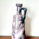 Vintage cracked ceramic bottle vase