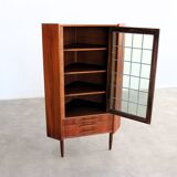 Vitrine vintage | Meuble d'angle | Années 1960 | Danois (2)